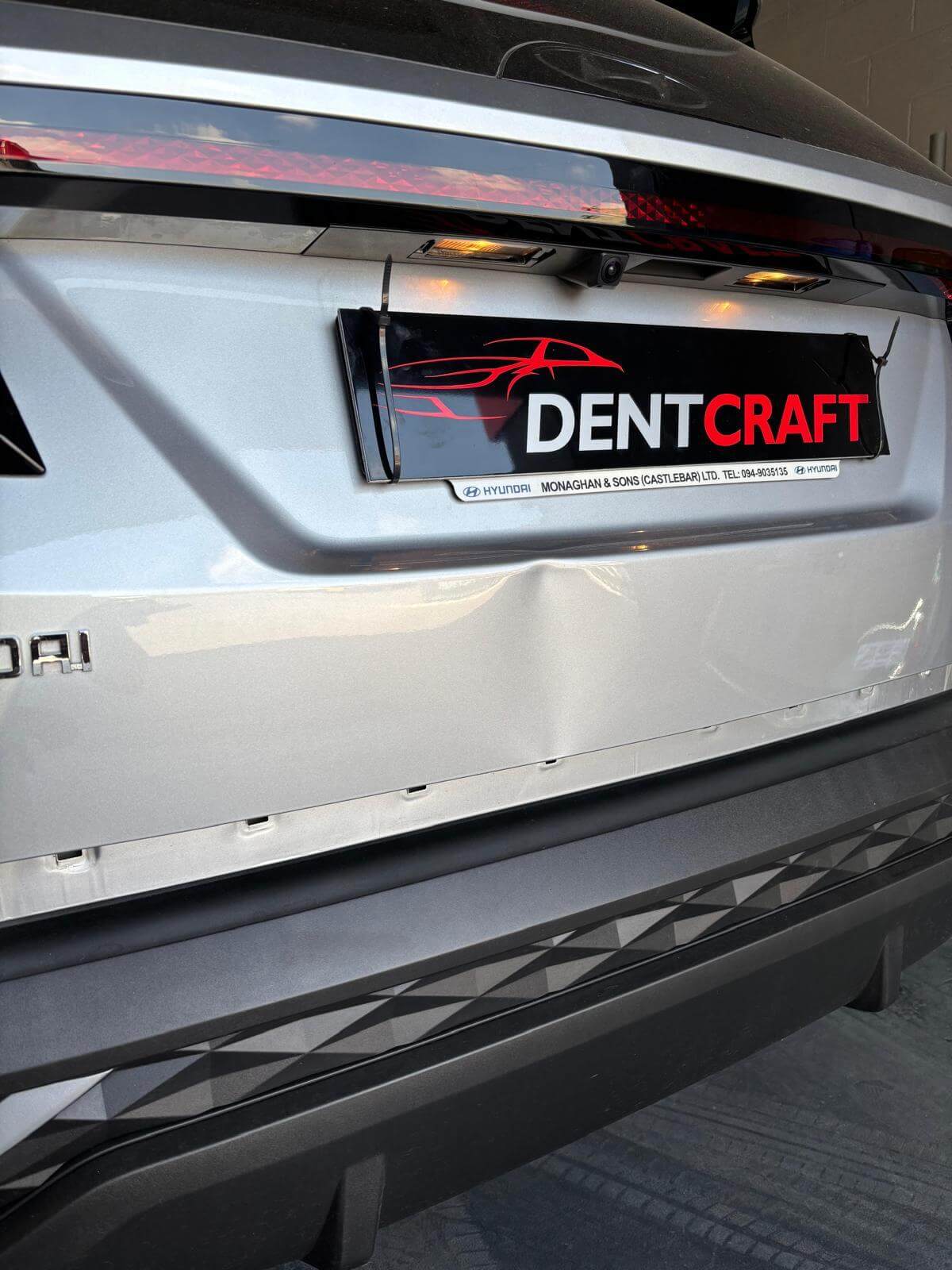 Before repair - Panel Dent Repair