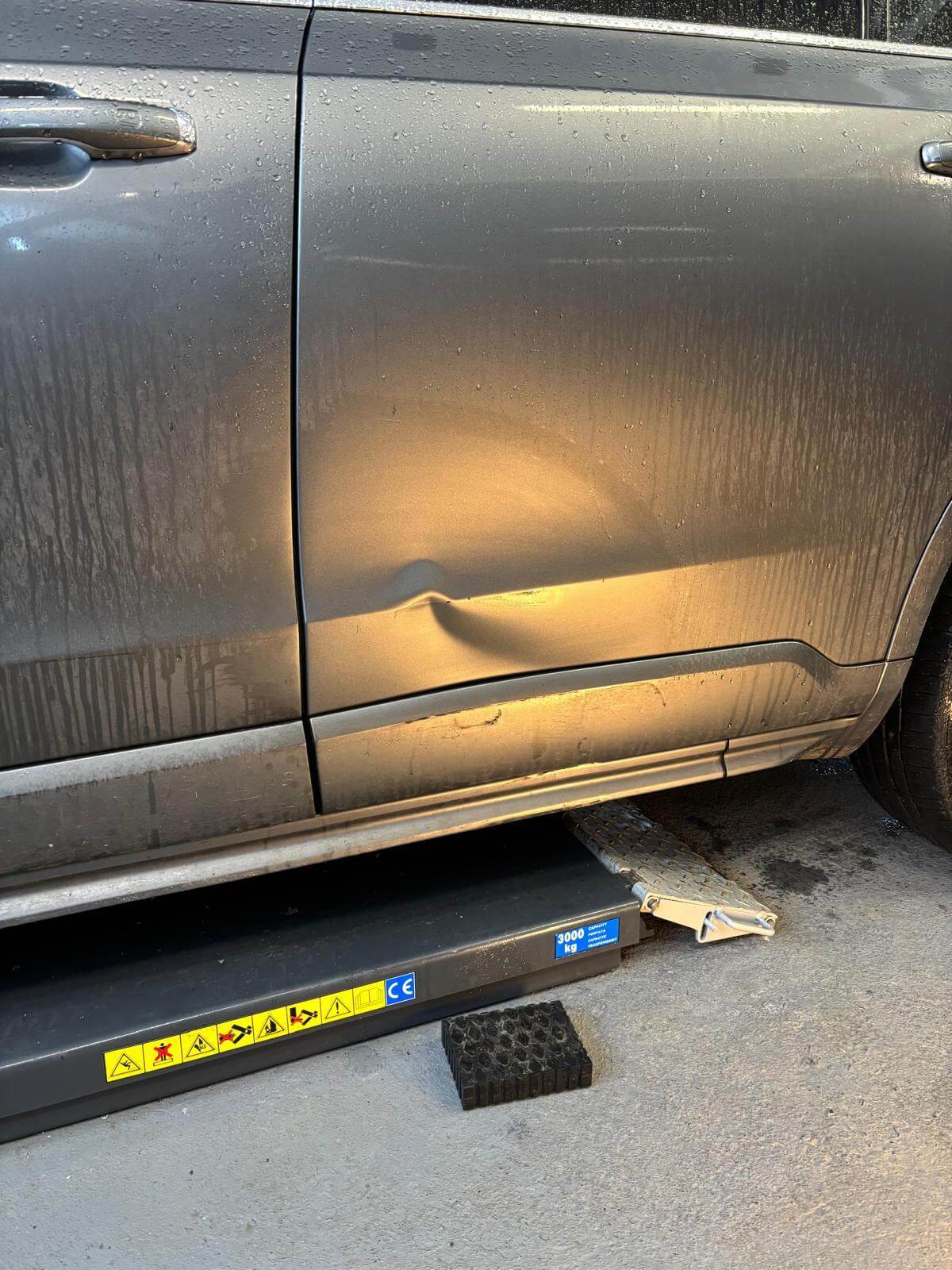 Before repair - Side Panel Restoration